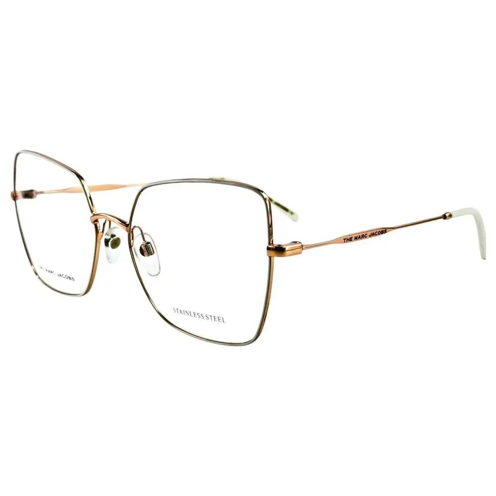 Marc Jacobs Marc 591 Womens Metal Eyeglass Frame Y3R Gold Ivory 57-17 Stainless